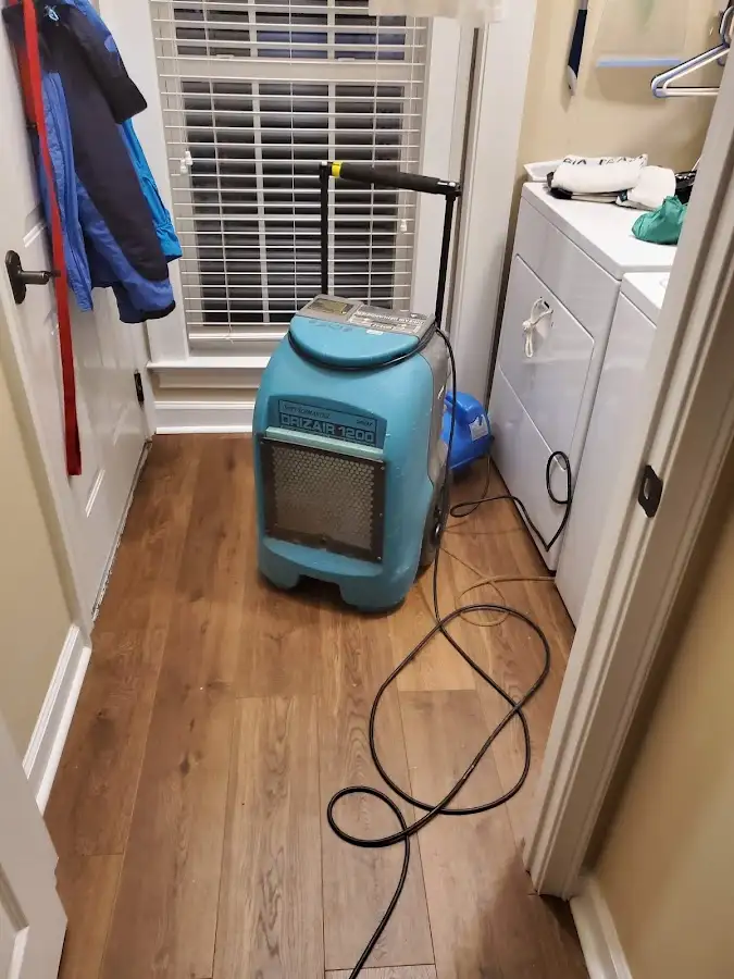 Commercial dehumidifier deployed for Crawl Space Restoration in Verdigris
